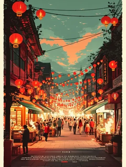 长街烟火 高清海报